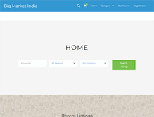 Tablet Screenshot of bigmarketindia.com